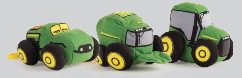 John deere best sale plush tractor