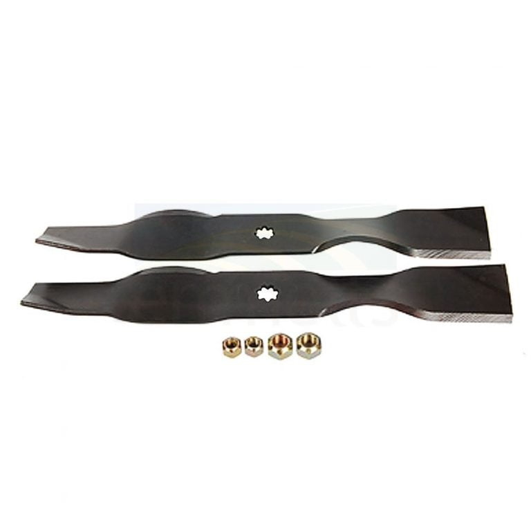 AM141040 MULCHING MOWER BLADE KIT SUITS 38 DECK 1 2 300 SERIES F500 SERIES LT GT LX SABRES X300 SELECT Emmetts Shop