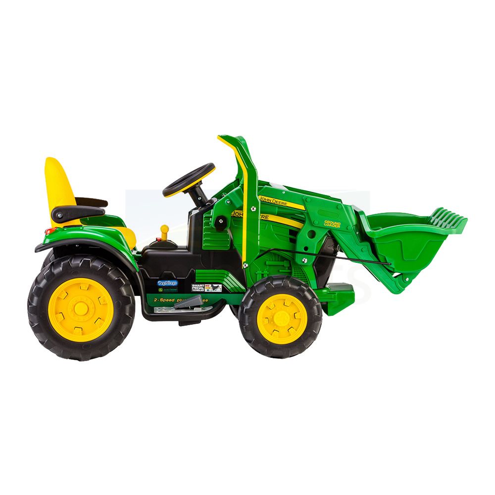 john deere 12 volt battery operated tractor with loader