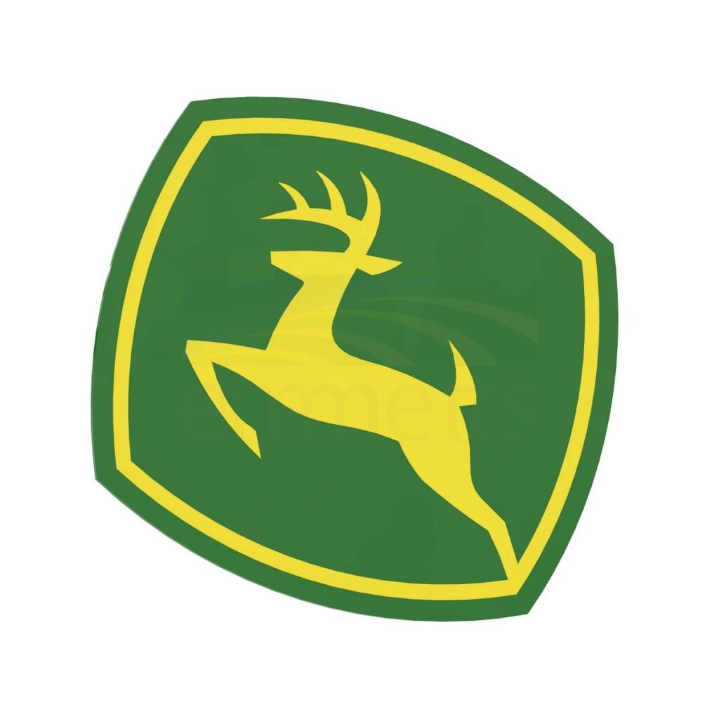 John Deere Leaping Deer Trademark Label Sticker 66mm x 60mm JD5779 ...