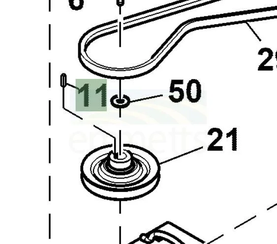 Cub cadet cheap 1515 deck belt