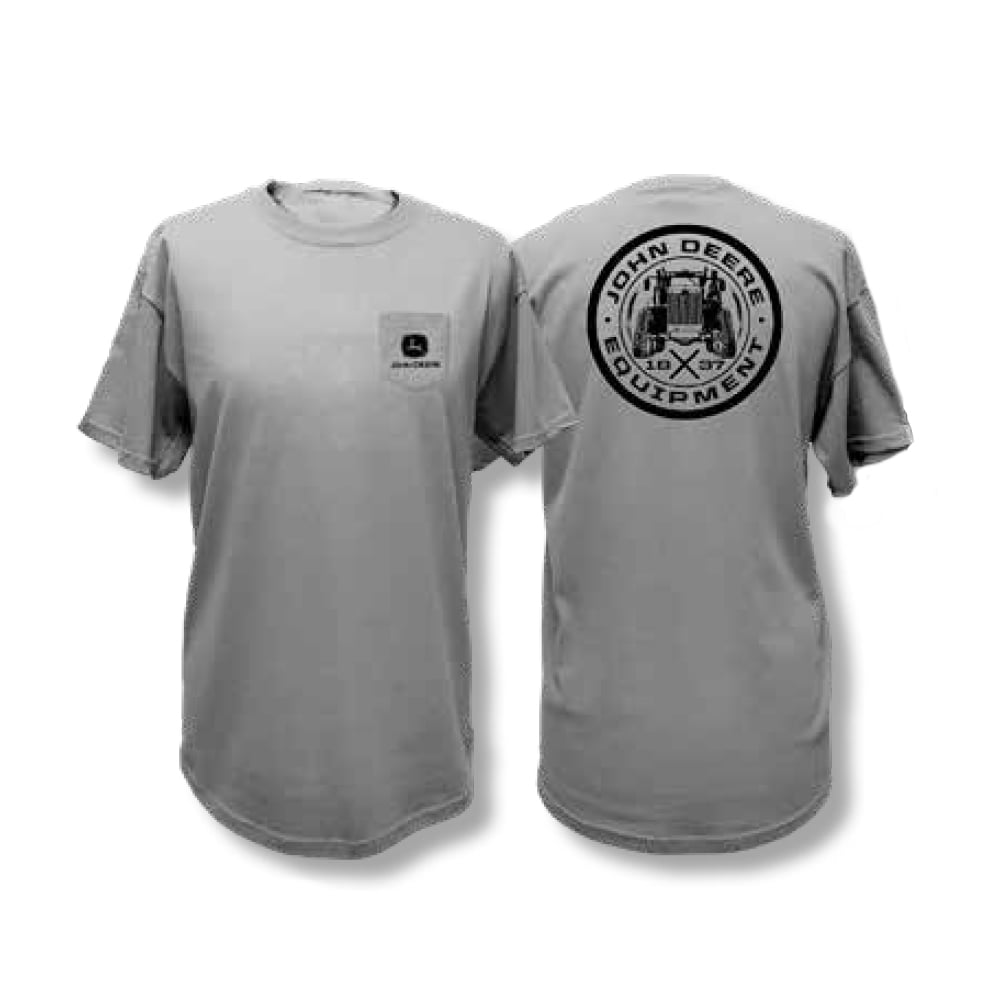 John Deere Grey Equipment T-Shirt 14851872OX - Emmetts Shop