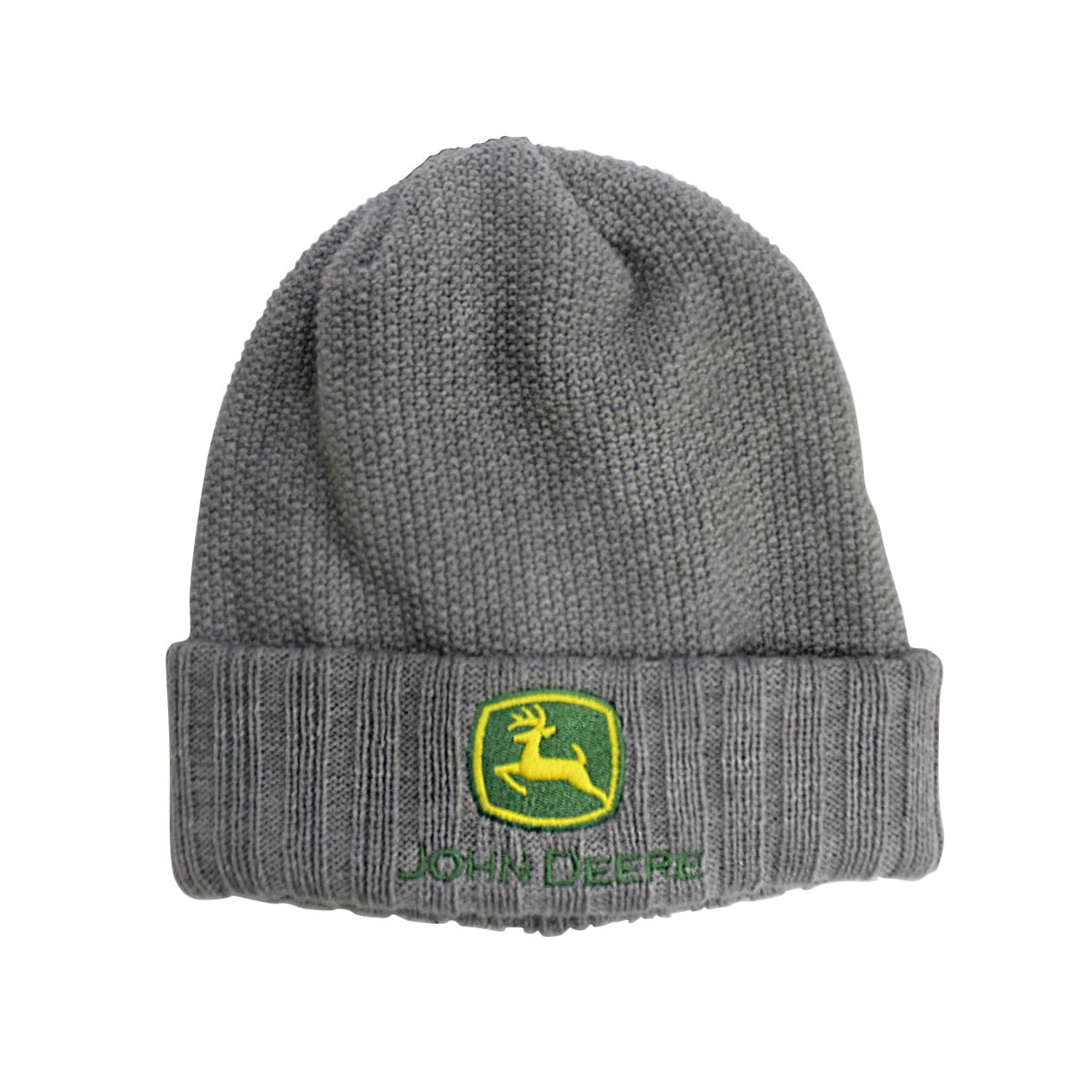 John Deere Grey Ribbed Beanie JOH422 - Emmetts Shop