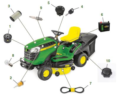 John Deere X166R - Emmetts Shop